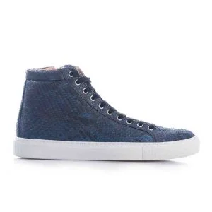 Python leren sneaker, donker blauw MAAT 43 Riccamente OUTLET