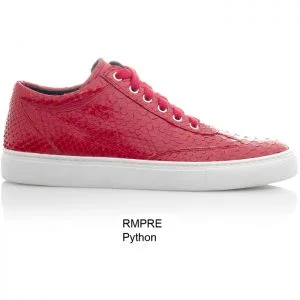 Sneaker van python leer, rood MAAT 41 Riccamente OUTLET