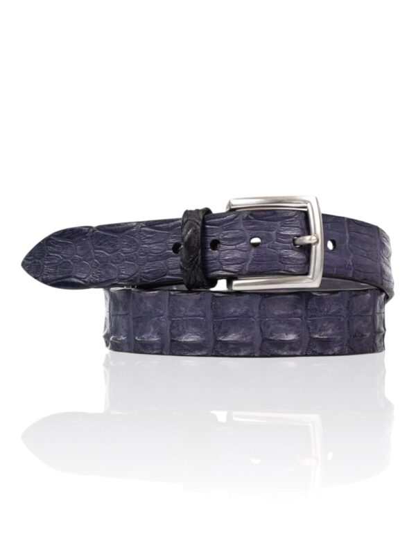 Croco leren riem, La Perla paars