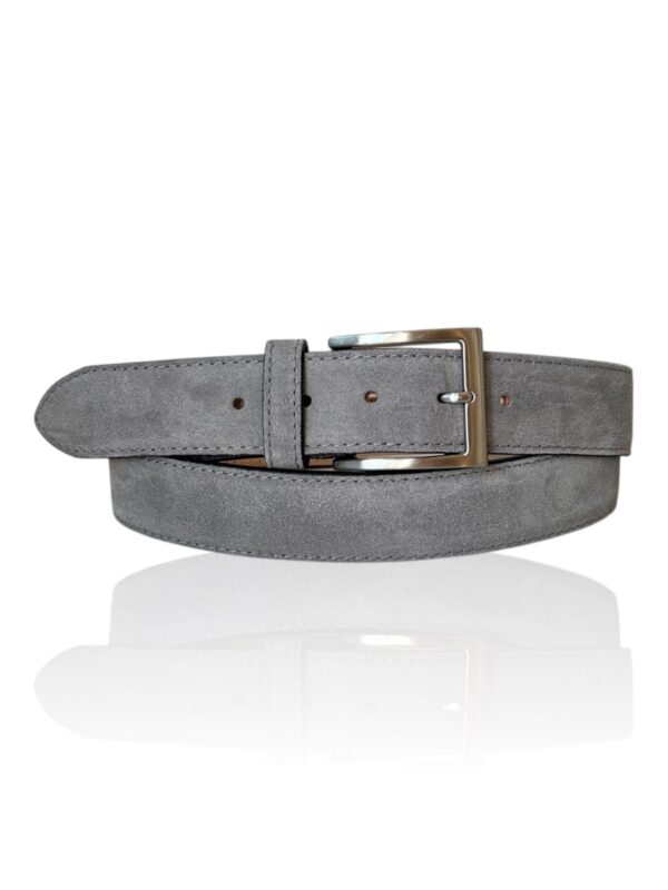Exclusieve Italiaanse Suede leren riem, Riccamente Milano, 4 cm breed - Afbeelding 7