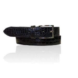 Exclusieve Riccamente Croco leren riem Venum Glossy zwart
