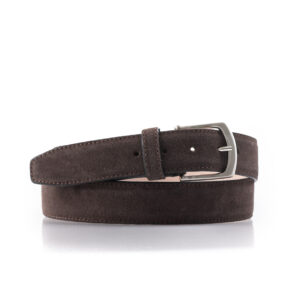 Italiaanse Suede leren riem Loro groen