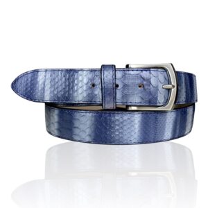 Exclusieve Python leren riem, Riccamente Panerai blauw
