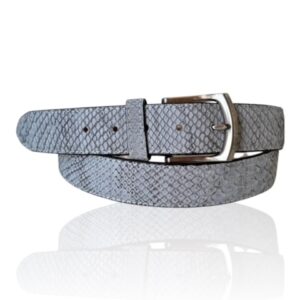 Exclusieve nubuck python leren riem Riccamente Nardo grijs