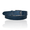 Mooie Italiaanse Croco Leren riem, Riccamente jeans blauw Ook grote maten