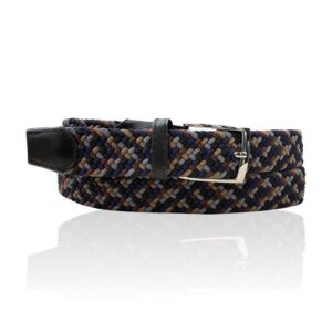 Elastische, stretch riem Riccamente Blauw, Zwart, Grijs, Camel, Bruin