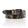 Exclusieve Riccamente Python leren riem, Gun metal Black buckle, Indio Grijs, Zwart, Wit